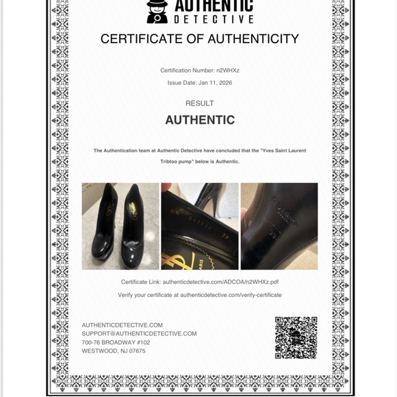 Yves Saint Laurent (Tribute) Trib Too Authenticated Patent Leather Heels - Picture 15 of 16